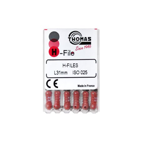 H-FILE №25, 31 мм, 6 шт.